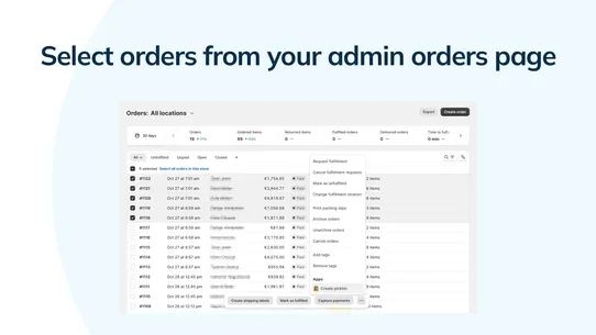 Pickify ‑ Orders Picklist screenshot