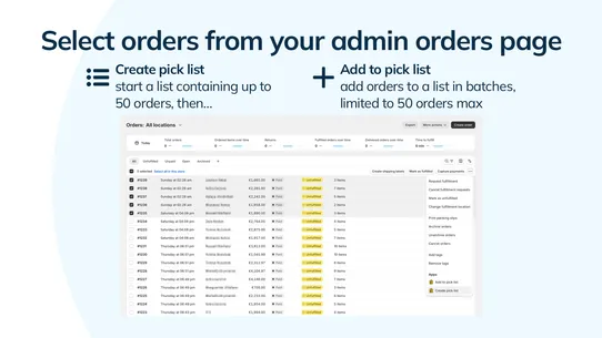 Pickify ‑ Orders Picklist screenshot