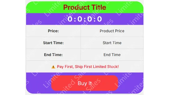 Lightnsale: Flash Sale Timer screenshot