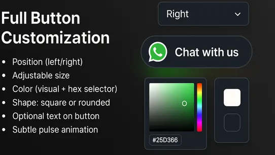 Spark ‑ WhatsApp Chat Button screenshot
