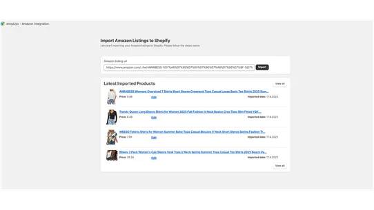 Amazom Importer by shopUpz screenshot