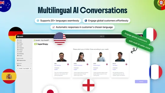 VendAI Free ChatGPT AI Chatbot screenshot