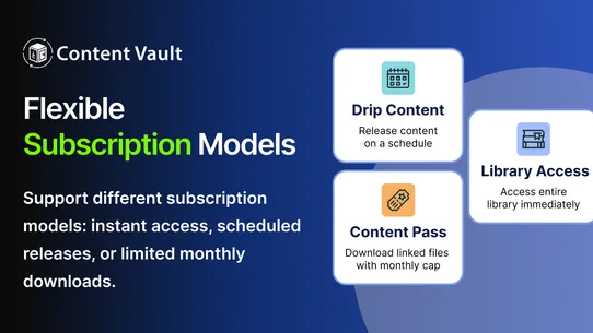 Digital Product Subscriptions screenshot