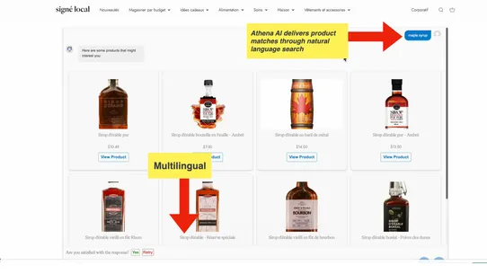 AI Search &amp; Filter by Athena screenshot