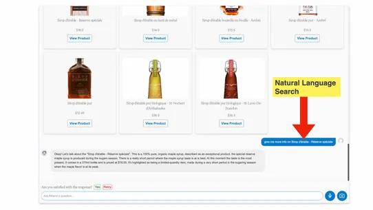 AI Search &amp; Filter by Athena screenshot