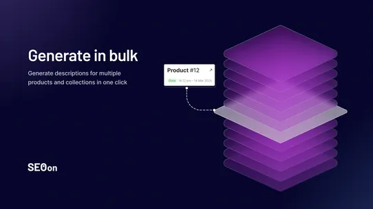 SEO On: AI Product copy screenshot