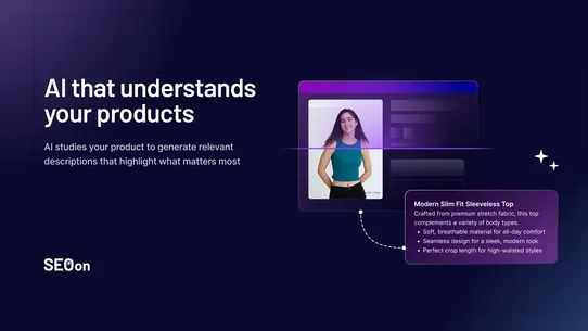 SEO On: AI Product copy screenshot