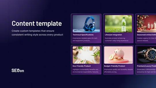 SEO On: AI Product copy screenshot