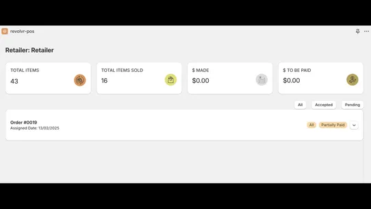 Revolvr for retailers screenshot