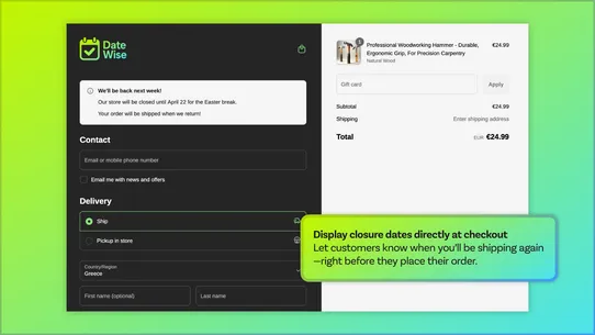 DateWise ‑ Scheduled messaging screenshot