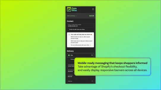 DateWise ‑ Scheduled messaging screenshot