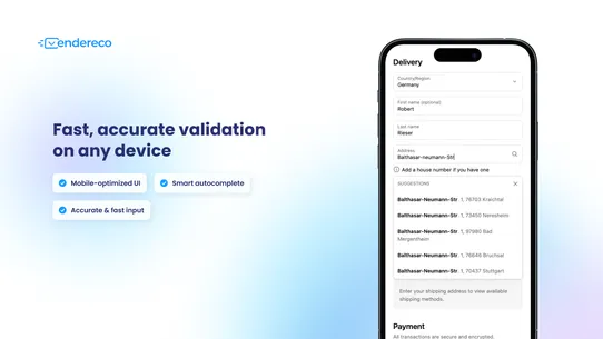 endereco Address Validation screenshot