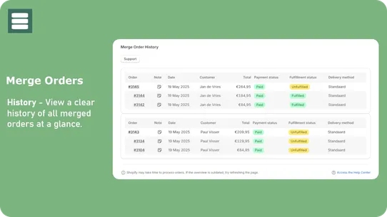 Voodux Extended Orders screenshot