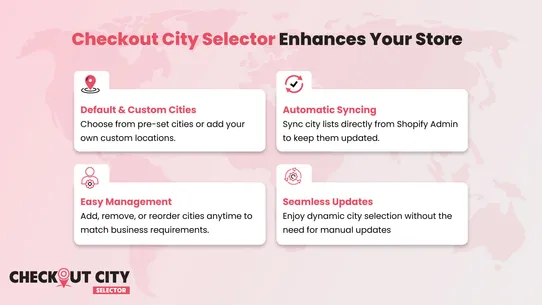 Checkout City Selector screenshot