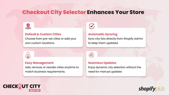 Checkout City Selector screenshot