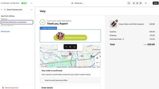 salenti Dankeschön screenshot