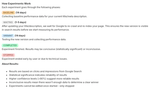 BlueWolf ‑ SEO A/B Tester screenshot