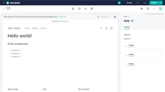Storyblok screenshot