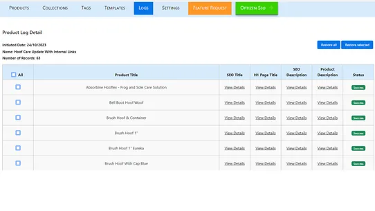 OptizenAI ‑ SEO &amp; AI Tools screenshot