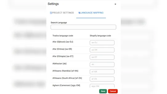 Trados Translation Connector screenshot