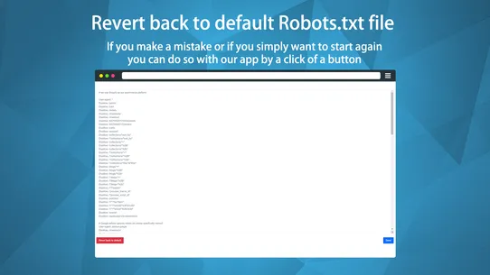 Robots.txt screenshot