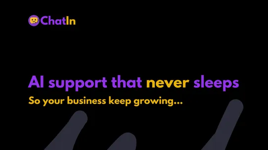 ChatIn: 24/7 AI Chat Support screenshot