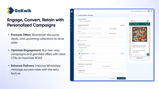 KwikEngage Marketing+Helpdesk screenshot