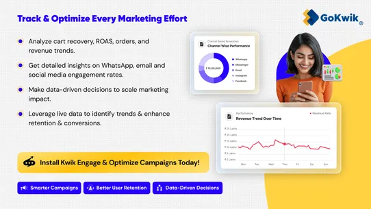 KwikEngage Marketing+Helpdesk screenshot