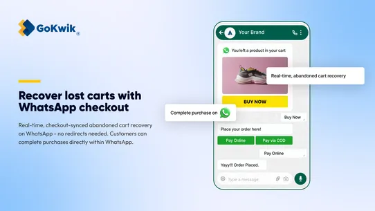 KwikEngage Cart Recovery + WA screenshot
