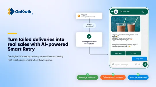 KwikEngage Cart Recovery + WA screenshot