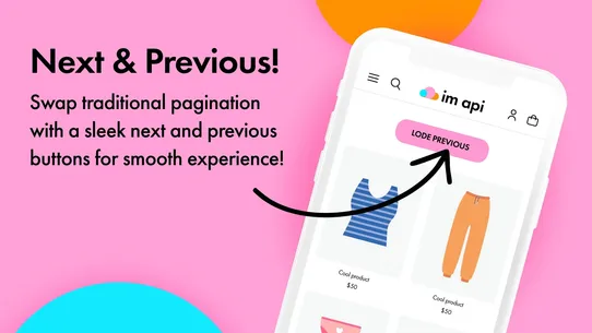im•api (infinite‑scroll) screenshot