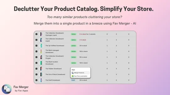 Fav AI Merger - Merge Products screenshot
