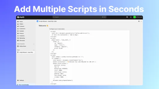 Script Wizard ‑ Insert My Code screenshot