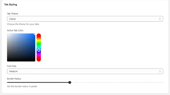 Smart Description Tab screenshot
