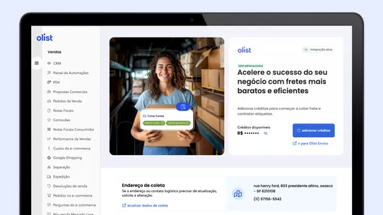 Envios da Olist screenshot