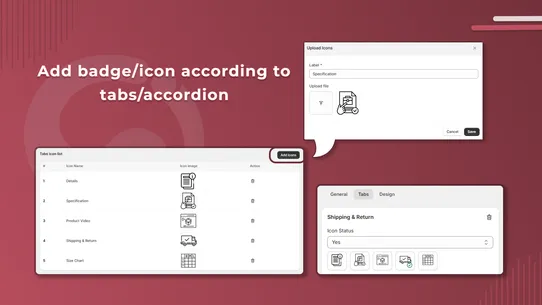 CI Product Tabs screenshot