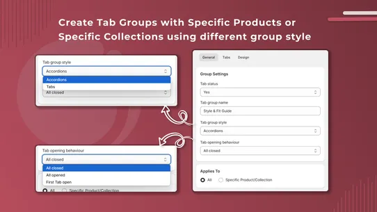 CI Product Tabs screenshot