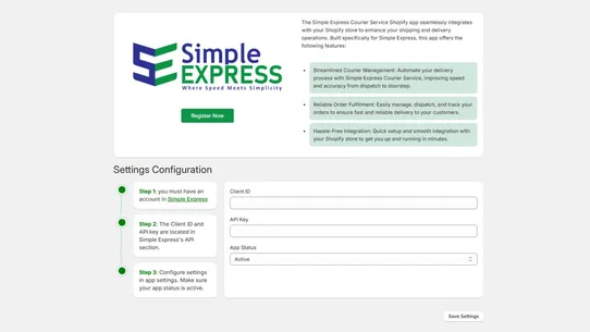 simpleexpress screenshot