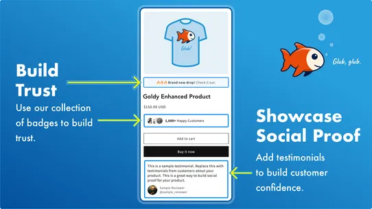 Goldy Product Images &amp; Badges screenshot