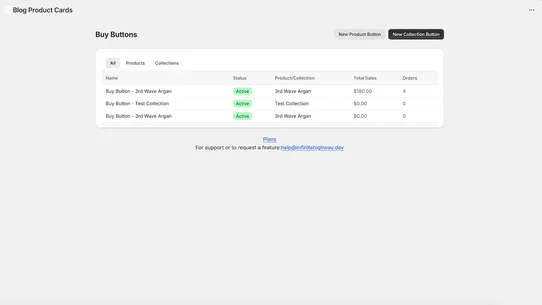 Blog Product Cards screenshot