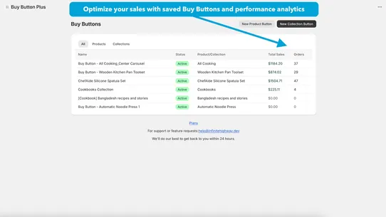 Buy Button Plus channel screenshot