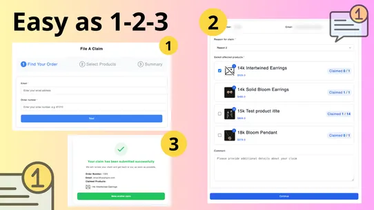 Claimify ‑ Support &amp; Claims screenshot