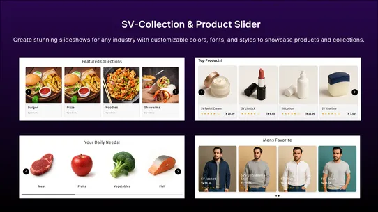 SV‑Collection &amp; Product Slider screenshot