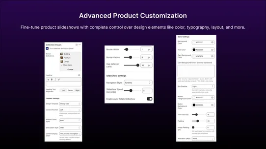 SV‑Collection &amp; Product Slider screenshot