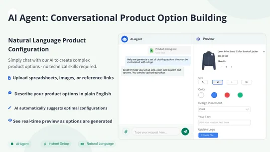 Sectionly:AI Product Options screenshot