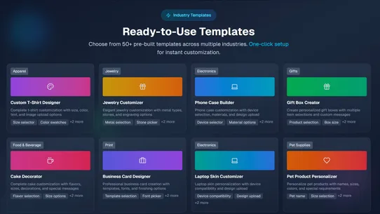 Sectionly AI Product Options screenshot