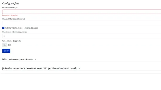 Cartão de Crédito ‑ Asaas screenshot