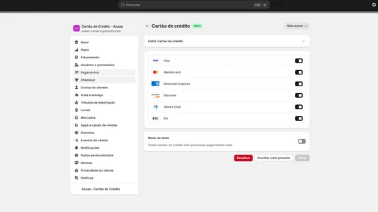 Cartão de Crédito ‑ Asaas screenshot