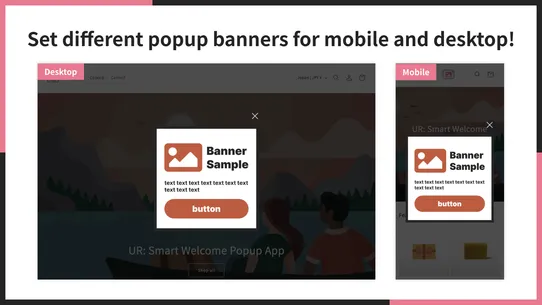 UR: Welcome Popup App Banner screenshot