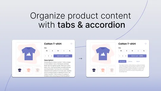 Trusted Product Tabs with AI screenshot
